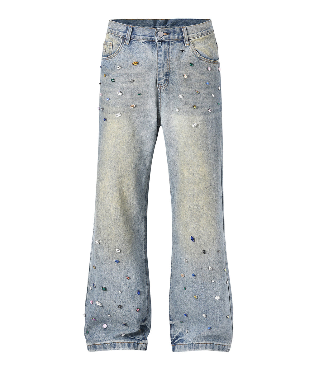AZUL COLORED GEMSTONE DENIM